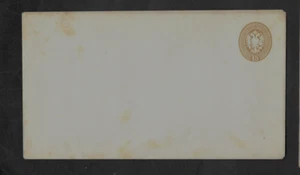 LOMBARDY & VENETIA 1860s 15 SOLDI YELLOW BROWN AUSTRIA ARMS P.S ENVELOPE UNUSED. - Bild 1 von 2
