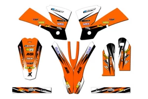 2003-2004 SX VELOCITY Orange Senge Graphics Kit Compatible with KTM - Foto 1 di 4
