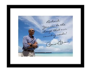 Barack Obama 8x10 photo Customized to YOUR name Be the Change autographed print - Picture 1 of 6