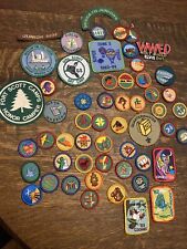 Lot Of 50 Plus Girl Scout Badges Awards  Patches Misc Patches Three Rare Cookie