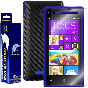 ArmorSuit MilitaryShield HTC Windows Phone 8X Screen + Black Carbon Fiber Skin - Picture 1 of 6