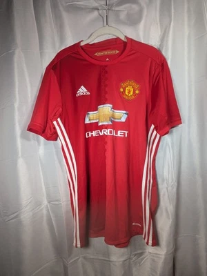 Manchester United 2016-2017 Home Jersey Men's Medium Adidas - Image 1 of 4