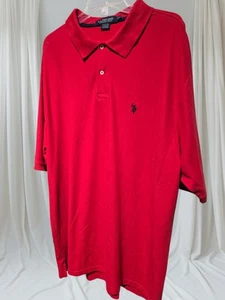 Nuevo Polo de Estados Unidos Assn. Ultimate Piqué Rojo Manga Corta Malla NUEVO Polo 3XLT - Imagen 1 de 2
