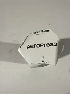 AeroPress Clear Green Coffee Press Brew Method Combines French Press Damaged box - Picture 1 of 4