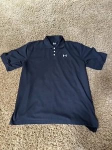 Men’s Black Size Large Under Armour Performance Polo - Golf or Business - Picture 1 of 3