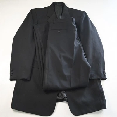 Chaqueta Pantalones Esmoquin Stacy Adams 44L 36x36 Negra Para Hombre Foto 1 de 4