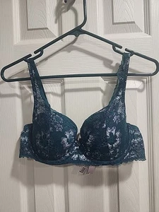 Victoria Secret Body von Victoria Spitzen Halb BH 36C Grün Silber Neu - Bild 1 von 12
