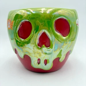 Disney Snow White Poison Apple Skull Candy Bowl Collectible Halloween Decor - Picture 1 of 6