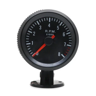 2Inch 52mm Car Meter Tachometer RPM  0-8000RPM Analog Black Case for 1-87605 - Image 1 of 4