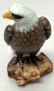Vintage American Weißkopfseeadler Figur Harz/Treibholz detailliert 5 1/2" hoch - Bild 1 von 6