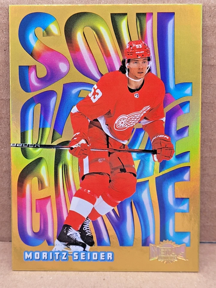 2023-24 Skybox Metal Universe Moritz Seider Soul of the Game Gold /50 #23 - Image 1 of 2