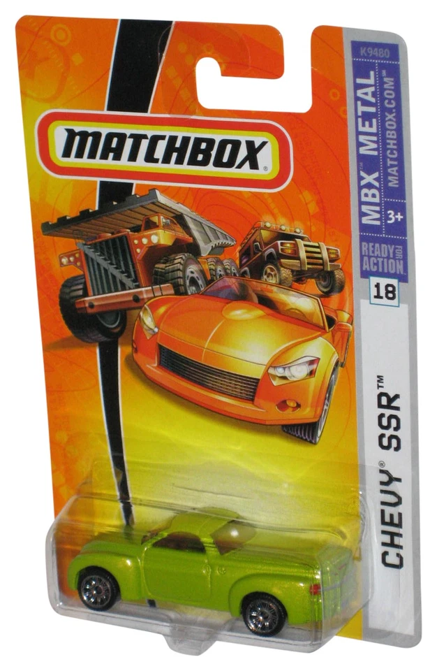 Matchbox MBX Metal (2007) Green Chevy SSR Die-Cast Toy Car #18 - Image 1 of 1