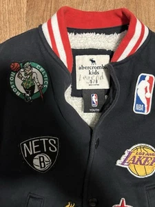 Abercrombie and Fitch Kids NBA Basketball Jacket Boys Youth 5/6 - Picture 1 of 2