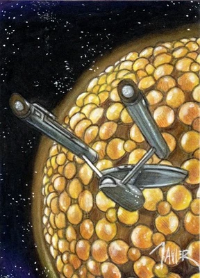 Star Trek TOS ENTERPRISE The Fesarius CORBOMITE Sketch Card ORIGINAL 1/1 ART - Image 1 of 2