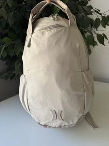 Hurley Horizon Backpack One Size Cream Color Laptop Minimalist Bag - Picture 1 of 16
