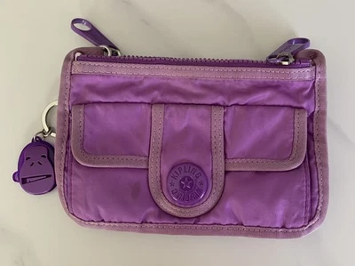 Kipling TWILA Damen Schultertasche Umhängetasche 21x14 cm, lila, mit Plastikaffe - Bild 1 von 4