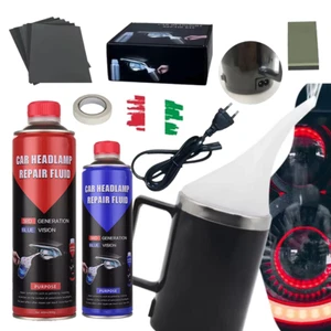 Kit Completo Rinnova Lucida Fari Accessori Con Polimero Liquido 800GR+500ML - Foto 1 di 16