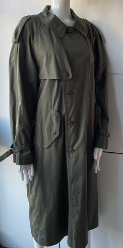 SAINT LAURENT (YSL) MacCoat vintage Yves Saint Laurent Pour Homme trincea rimovibile taglia 38 48