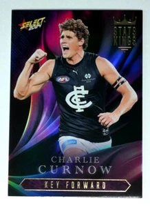 2024 Select AFL Stats Kings Key Forward SK13 CHARLIE CURNOW Carlton Blues - Picture 1 of 3