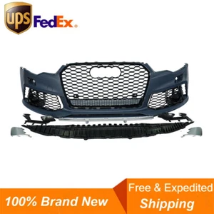 For Audi A6 S6 C7 2012-2015 RS6 Style Front Bumper Body Kit With Grill Fog Lamp - Picture 1 of 9
