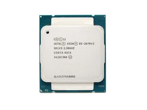 E5-2670 V3 Intel Xeon E5-2670 v3 2.3GHz 12 Core 30MB LGA2011-3 CPU Processor - Picture 1 of 1
