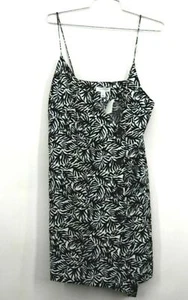 Topshop Womens Matisse Wrap Style Button Front Mini Dress Overall Print Size 10 - Picture 1 of 5