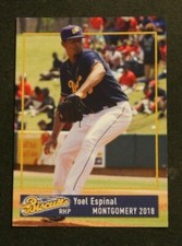 2018 Grandstand, Montgomery Biscuits - YOEL ESPINAL - Dominican Republic