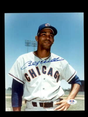 Billy Williams PSA DNA Signed  8x10 Photo Autograph Cubs - Image 1 of 3