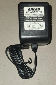 AHEAD model # MW48-0751000 Power Supply Adapter AC DC Transformer 7.5V 1000 mA - Picture 1 of 4