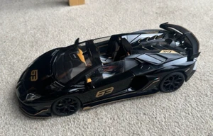 Lamborghini Aventador SVJ 63 1:18 Diecast Model Car Gift Toy Kids Adults - Black - Picture 1 of 24