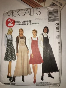 WOMENS UNCUT MCCALLS 8961 SEWING PATTERN KNIT DRESS JUMPER SIZE 8 10 12 - Picture 1 of 3