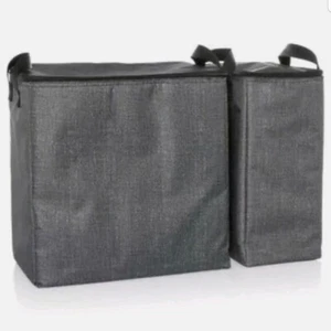 Thirty-one 31 Double Chill Thermal Set Retired Charcoal Crosshatch New/Unused - Picture 1 of 4