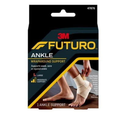 Futuro Wrap Around Ankle Support Weak Stiff Sore Injured Ankles Size Large Foto 1 de 4