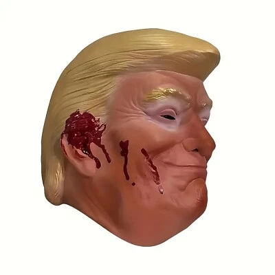 Donald Trump Costume Mask - Butler PA shooting Fight Fight Fight Halloween Maga - Image 1 of 3