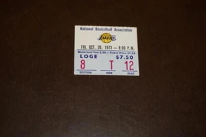 1973 PISTONS AT LAKERS NBA TICKET STUB WEST LANIER GOODRICH - Picture 1 of 2