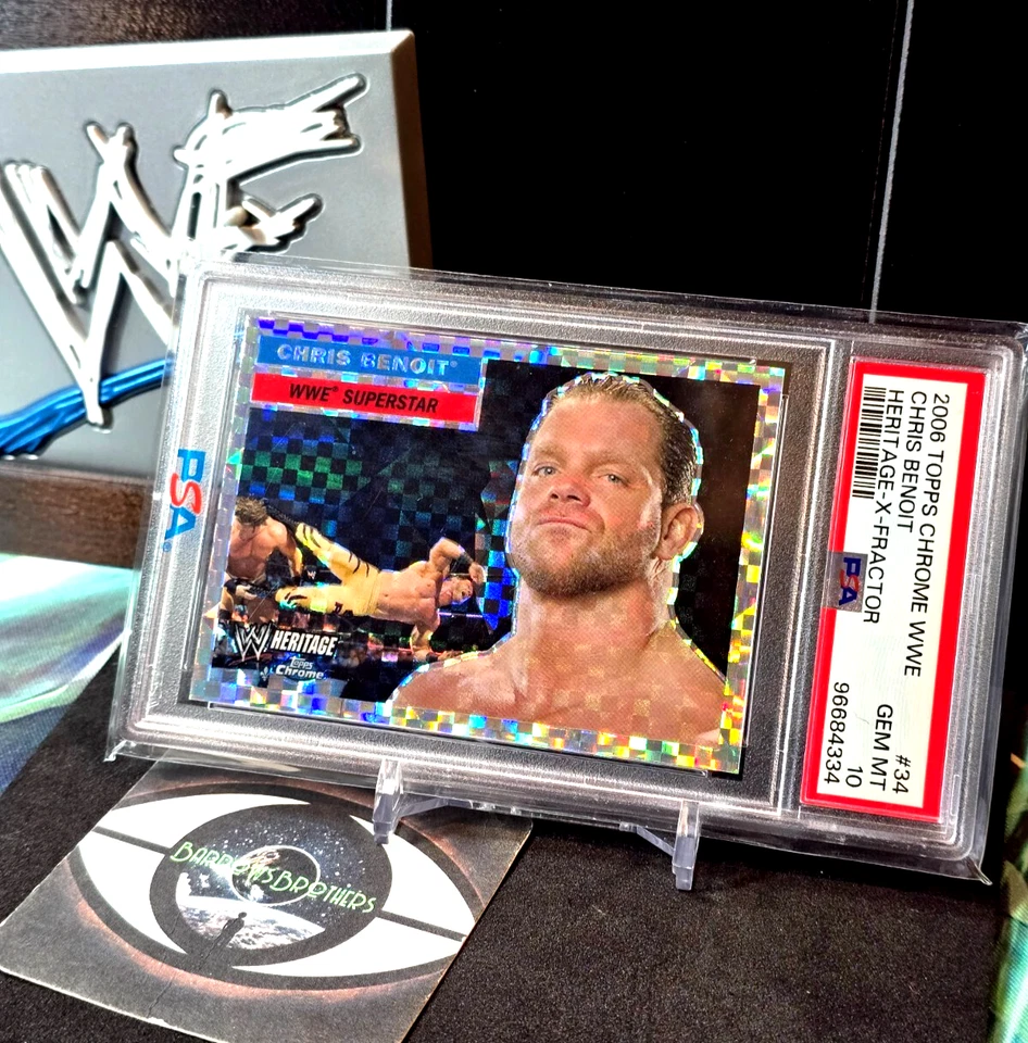 Chris Benoit 2006 Topps WWE Heritage XFRACTOR PSA 10 GEM MINT GRAIL POP 2 💎 - Image 1 of 1