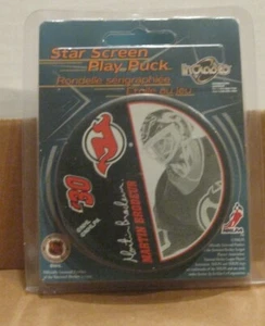New Jersey Devils Martin Brodeur Star Screen Puck - Picture 1 of 1