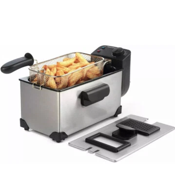 Deep Fat Fryer 3L Stainless Steel Easy Clean with Temperature Control - Image 1 of 2