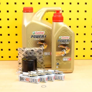 Aprilia RSV4 Tuono V4 1000 1100 Filtro Aceite Original Castrol 05W40 Bujías - Imagen 1 de 1