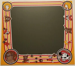 DONKEY KONG SCREEN PRINTED BEZEL, NOTHING ELSE LIKE THIS ANYWHERE! PERFECT! - Imagen 1 de 4