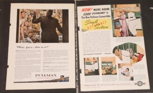 PULLMAN Color Ads 1943 and 1938 - Picture 1 of 1
