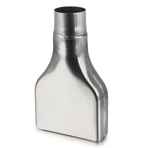 Stainless Steel Square Exhaust Tip 2.25" inlet 6" x 1.8"Outlet 10" Long Camaro - Picture 1 of 6