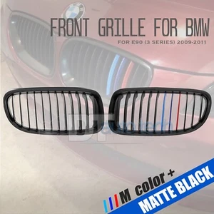 2009-2011 E90 3-Series 4 Door Sedan Matte Black Front Kidney Grille Grill - Bild 1 von 6