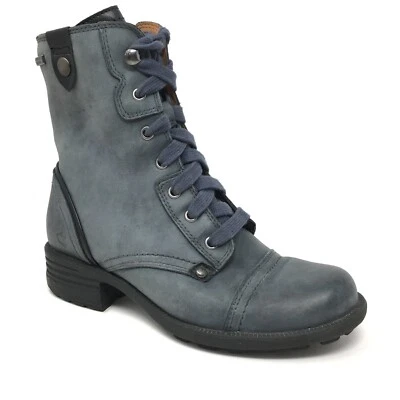 Cobb Hill Brunswick Waterproof Combat Boots Booties Shoes Womens Size 6 Blue - Image 1 of 4