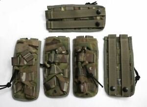 NEW - Pack of FIVE x MTP Multicam Bungee Closure Single Mag Ammo Pouches 