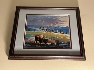 Daniel Long Soldier "Sacred Sister" Native American Art Matted & Framed Print - Picture 1 of 10
