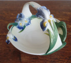 GRAFF PORCELAIN FLOWER BASKET BOWL IRIS DESIGN
