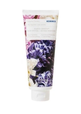 Korres Lilac Hyacinth Elasti-Smooth Body Butter Jumbo Size Tube 13.53 oz New - Image 1 of 4