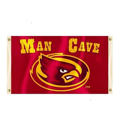 NCAA Iowa State University Cyclones MAN CAVE 3' x 5' FLAG w/4 GROMMETS Banner Cover