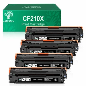 4 Pack Black Toner Cartridges CF210X 131X For HP LaserJet M251 M276 n nw Printer - Picture 1 of 5